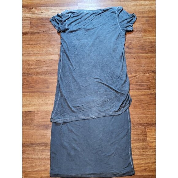 Threads 4 Thought‎ Lagenlook Size M Gray At Leisure Layered Dress - Picture 5 of 5